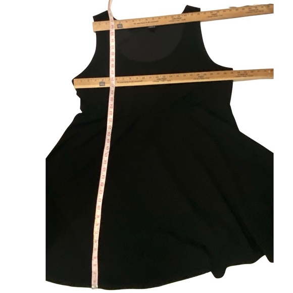 Torrid Black Sleeveless Skater Dress Scoop Neckline Stretch Plus Size 3X - Picture 8 of 9
